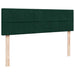 Cadru de pat otoman cu saltea verde închis 140x200cm catifea - WALTI WALTI