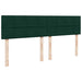 Cadru de pat otoman cu saltea verde închis 160x200cm catifea - WALTI WALTI