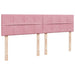 Cadru de pat otoman cu saltea roz 180x200cm catifea - WALTI WALTI