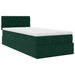 Cadru de pat otoman cu saltea catifea verde închis 90x200cm - WALTI WALTI