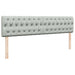 Cadru pat otoman cu saltea Gri deschis 200x200 cm catifea - WALTI WALTI