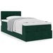 Cadru de pat otoman cu saltea catifea verde închis 90x200cm - WALTI WALTI