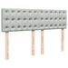 Cadru de pat otoman cu saltea Gri deschis 140x190cm catifea - WALTI WALTI