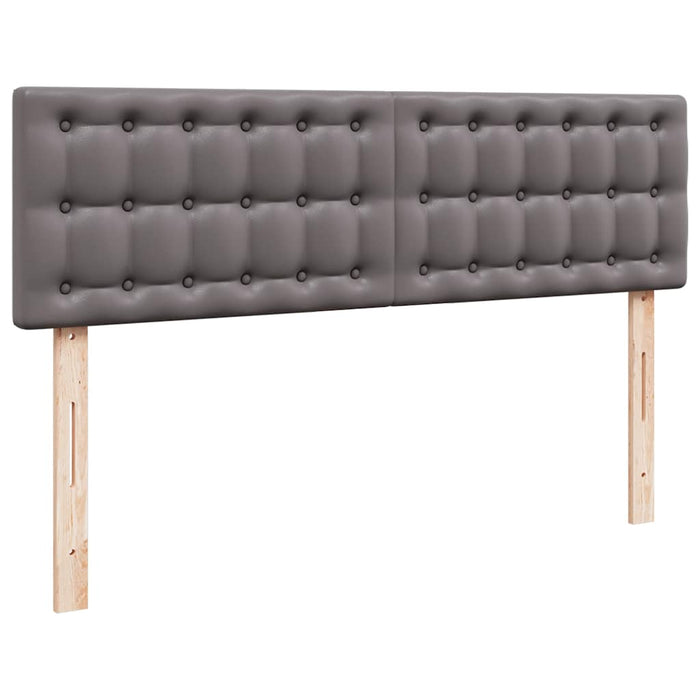 Cadru de pat otoman cu saltea gri 160x200cm piele artificială WALTI
