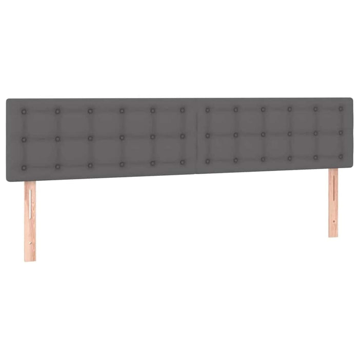 Cadru de pat otoman cu saltele Gri 180x200cm piele artificială - WALTI WALTI