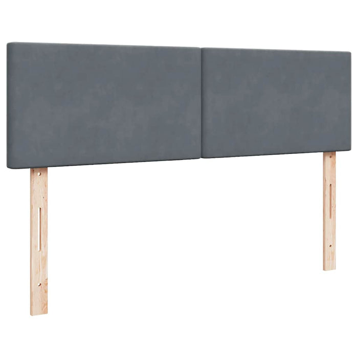 Cadru de pat otoman cu saltele țesătură gri închis 160x200cm - WALTI WALTI