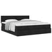 Cadru de pat otoman cu saltele, material negru 160x200cm - WALTI WALTI