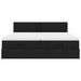 Cadru de pat otoman cu saltele, material negru 160x200cm - WALTI WALTI