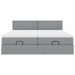 Cadru de pat otoman cu saltele Gri deschis 180x200cm Material - WALTI WALTI