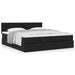 Cadru de pat otoman cu saltele, material negru 180x200cm - WALTI WALTI