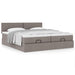 Cadru de pat otoman cu saltele Taupe 180x200cm Material - WALTI WALTI