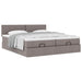 Cadru de pat otoman cu saltele Taupe 180x200cm Material - WALTI WALTI