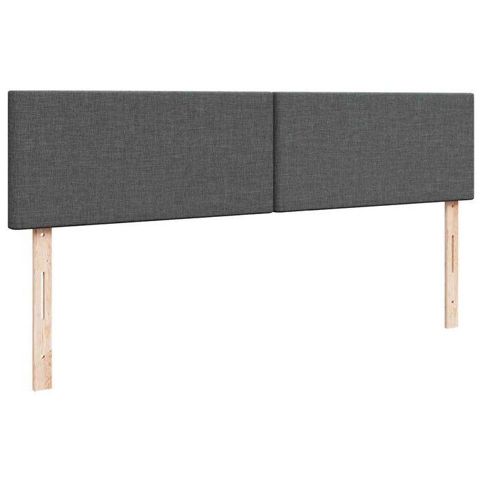Cadru de pat otoman cu saltele țesătură gri închis 200x200cm - WALTI WALTI