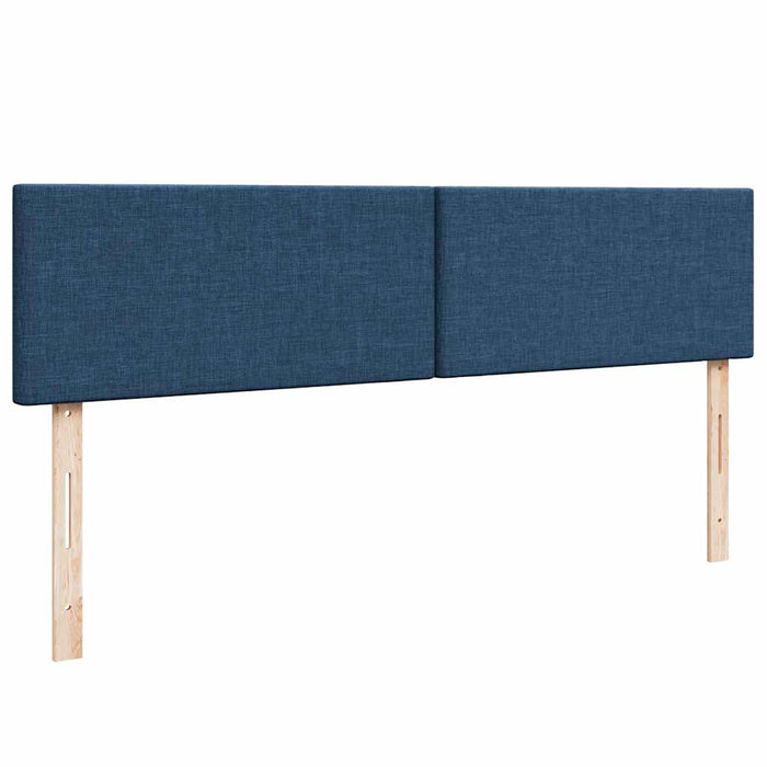 Cadru de pat otoman cu saltele, țesătură albastră 200x200cm - WALTI WALTI