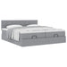 Cadru de pat otoman cu saltele Gri deschis 160x200cm Material - WALTI WALTI