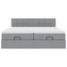 Cadru de pat otoman cu saltele Gri deschis 160x200cm Material - WALTI WALTI