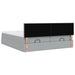Cadru de pat otoman cu saltele Gri deschis 160x200cm Material - WALTI WALTI
