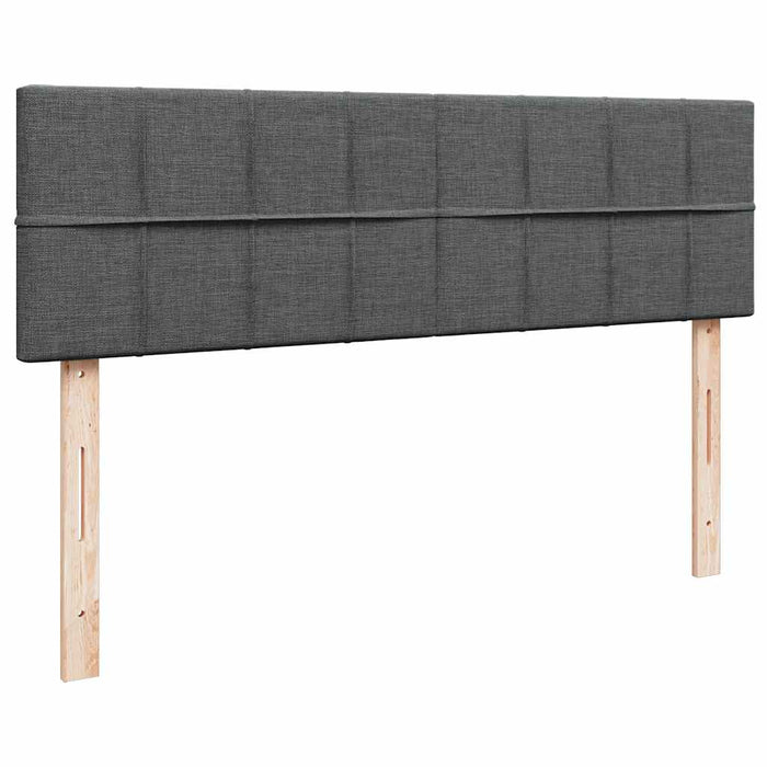 Cadru de pat otoman cu saltele țesătură gri închis 160x200cm - WALTI WALTI