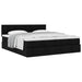 Cadru de pat otoman cu saltele, material negru 160x200cm - WALTI WALTI