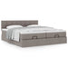 Cadru de pat otoman cu saltele Taupe 160x200cm Material - WALTI WALTI