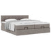 Cadru de pat otoman cu saltele Taupe 160x200cm Material - WALTI WALTI