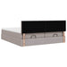 Cadru de pat otoman cu saltele Taupe 160x200cm Material - WALTI WALTI