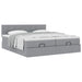 Cadru de pat otoman cu saltele Gri deschis 180x200cm Material - WALTI WALTI