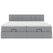 Cadru de pat otoman cu saltele Gri deschis 180x200cm Material - WALTI WALTI