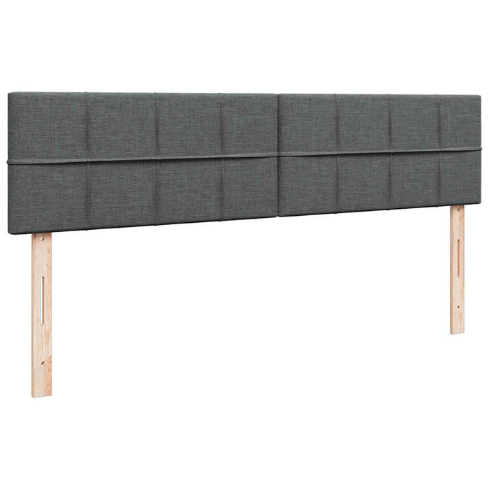 Cadru de pat otoman cu saltele țesătură gri închis 200x200cm - WALTI WALTI