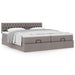 Cadru de pat otoman cu saltele Taupe 160x200cm Material - WALTI WALTI