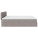 Cadru de pat otoman cu saltele Taupe 160x200cm Material - WALTI WALTI