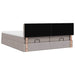Cadru de pat otoman cu saltele Taupe 160x200cm Material - WALTI WALTI