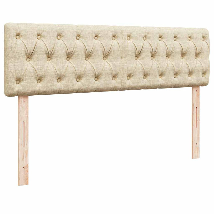 Cadru de pat otoman cu saltele crem 160x200cm stofa WALTI