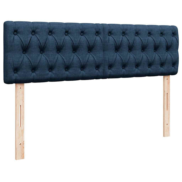 Cadru de pat otoman cu saltele, țesătură albastră 160x200cm - WALTI WALTI