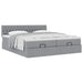 Cadru de pat otoman cu saltele Gri deschis 180x200cm Material - WALTI WALTI