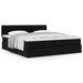 Cadru de pat otoman cu saltele, material negru 180x200cm - WALTI WALTI