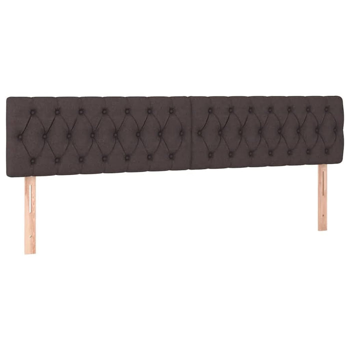 Cadru de pat otoman cu saltele țesătură maro închis 180x200cm - WALTI WALTI