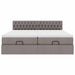 Cadru de pat otoman cu saltele Taupe 180x200cm Material - WALTI WALTI