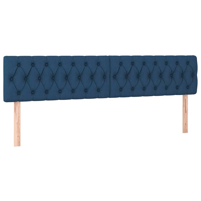 Cadru de pat otoman cu saltele, țesătură albastră 180x200cm - WALTI WALTI
