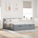 Cadru de pat otoman cu saltele Gri deschis 160x200cm Material - WALTI WALTI