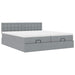 Cadru de pat otoman cu saltele Gri deschis 160x200cm Material - WALTI WALTI