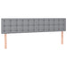 Cadru de pat otoman cu saltele Gri deschis 160x200cm Material - WALTI WALTI