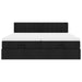 Cadru de pat otoman cu saltele, material negru 160x200cm - WALTI WALTI