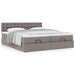 Cadru de pat otoman cu saltele Taupe 160x200cm Material - WALTI WALTI