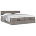 Cadru de pat otoman cu saltele Taupe 160x200cm Material - WALTI WALTI