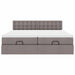 Cadru de pat otoman cu saltele Taupe 160x200cm Material - WALTI WALTI