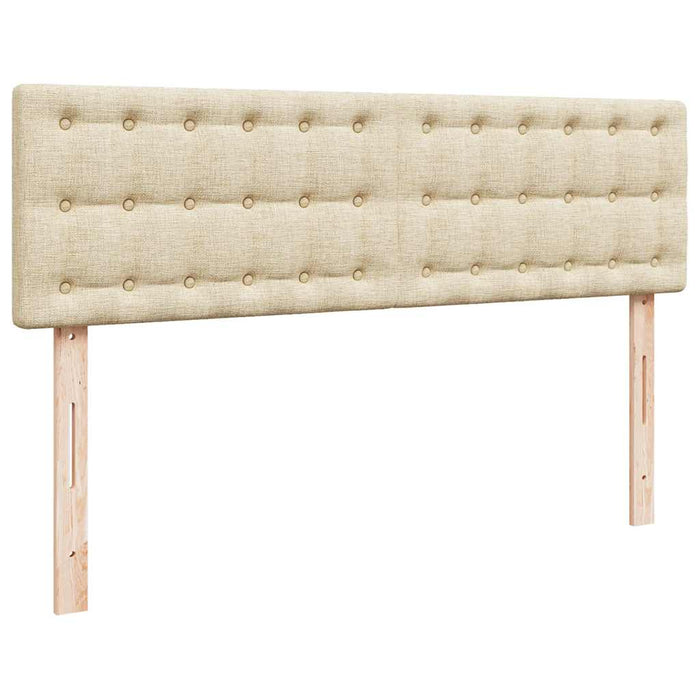 Cadru de pat otoman cu saltele crem 160x200cm stofa WALTI