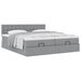 Cadru de pat otoman cu saltele Gri deschis 180x200cm Material - WALTI WALTI