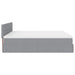 Cadru de pat otoman cu saltele Gri deschis 180x200cm Material - WALTI WALTI