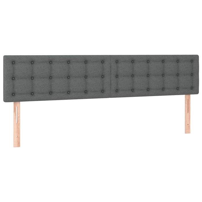 Cadru de pat otoman cu saltele Gri închis 180x200cm țesătură - WALTI WALTI